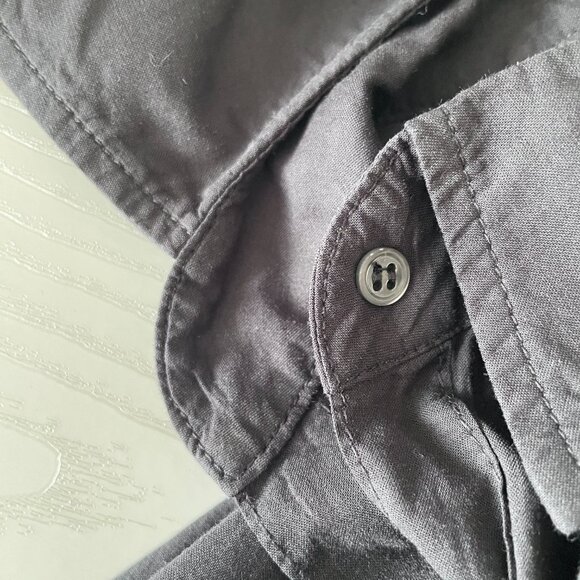 Xirena Women's Beau Shirt Small Black Button Up Long Sleeve Oversize Lagenlook - Picture 8 of 9